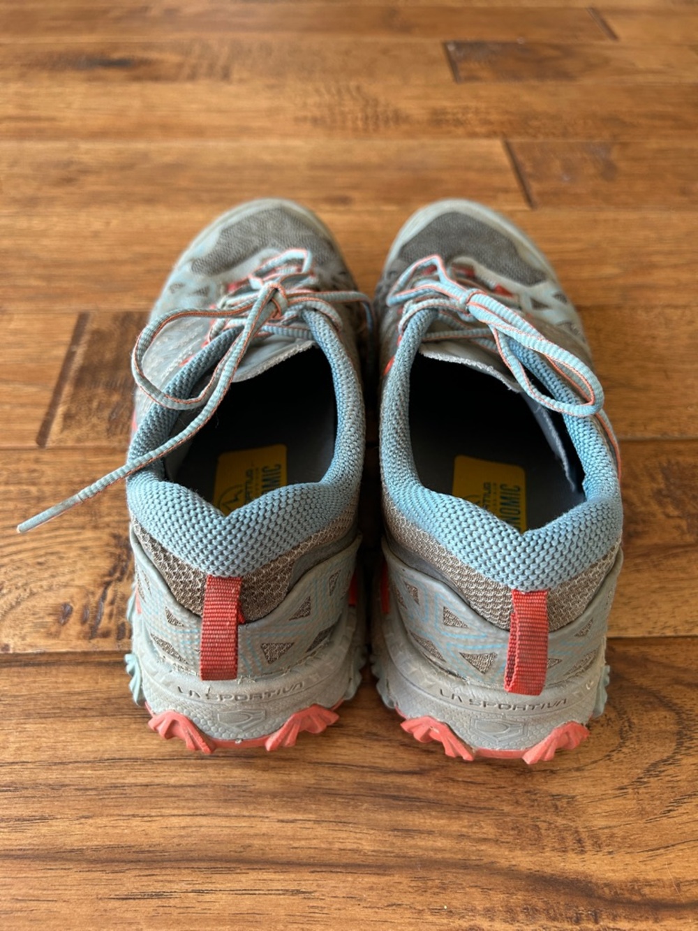 La Sportiva Bushido II Mountain Trail Running Shoes Moon / Paprika Size 8.5 - Picture 7 of 10